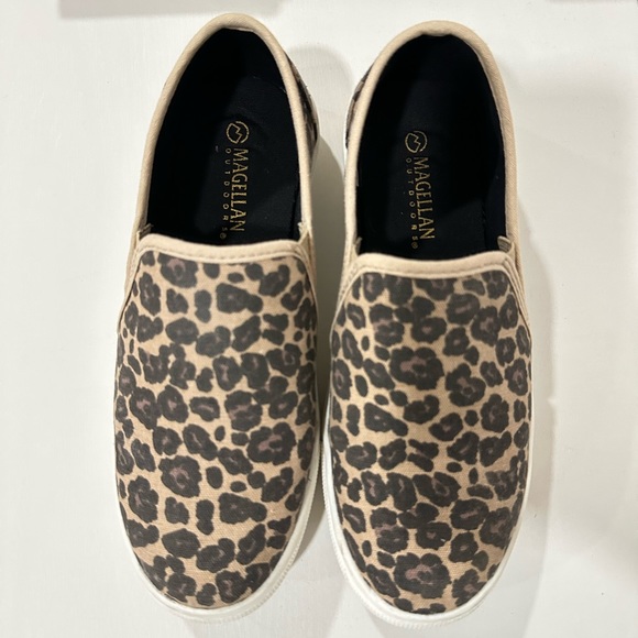 Magellan Outdoors Shoes - Leopard Print Slip Ons